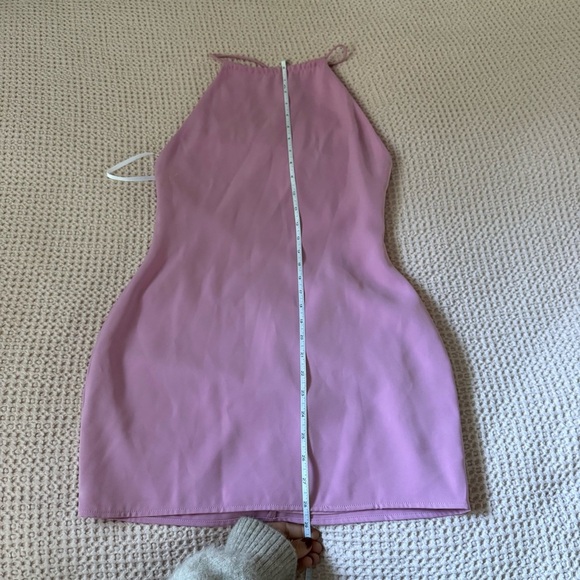 Superdown Pink Halter Mini Dress Size Small Backless Party Dress Revolve Brand - Picture 11 of 11